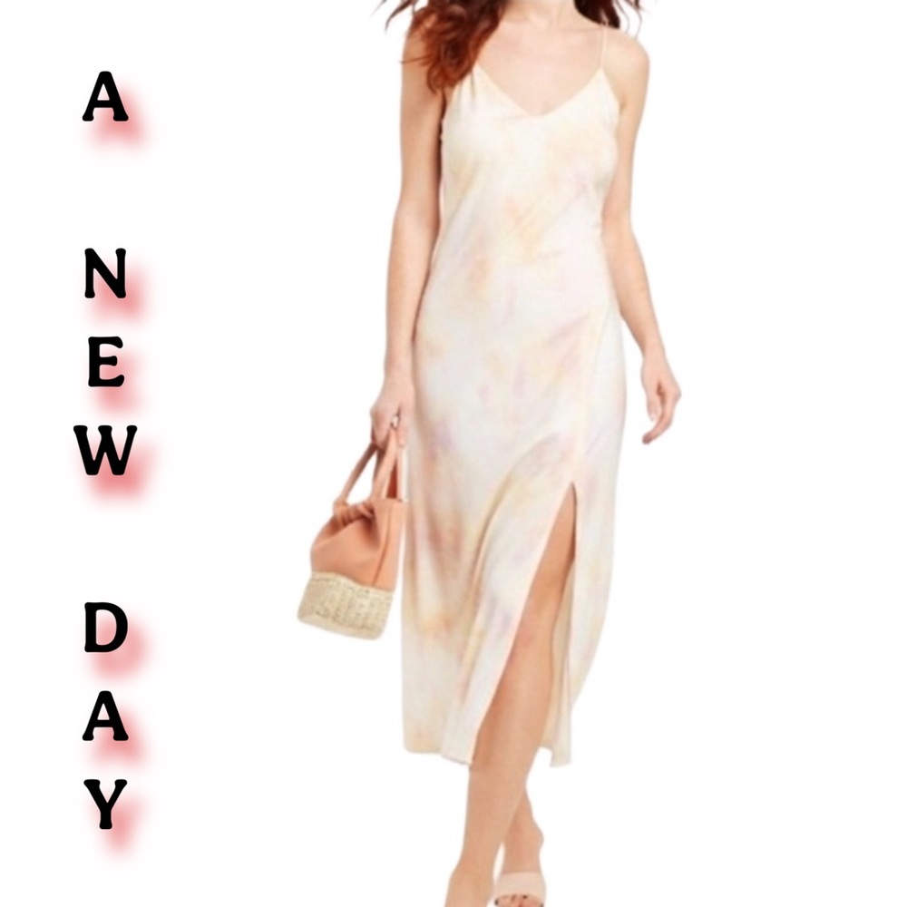 A NEW DAY V-Neck Slip Midi Dress NWOT